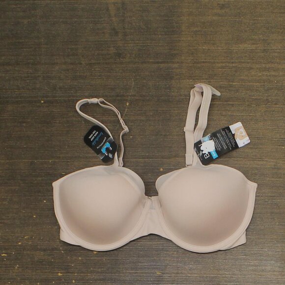 Bali Underwire Bra Smooth U Ultra Light Convertible Straps Sandshell Pink 36D - Picture 1 of 9